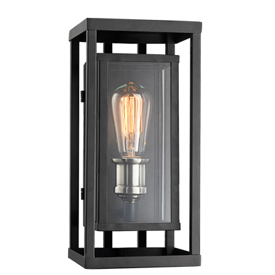 Trans Globe Lighting 50222 BK Showcase 15.5" Outdoor Black Contemporary Wall Lantern